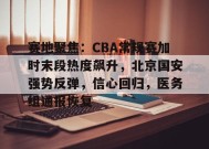 关于赛地聚焦：CBA常规赛加时末段热度飙升，北京国安强势反弹，信心回归，医务组通报恢复的信息-开云